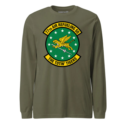 Mach2 Squadron Upload | 77TH AIR REFUELING SQUADRON | Long Sleeve | OD Green | MACH-LONG-SLEEVE-FRONT-OD.jpg