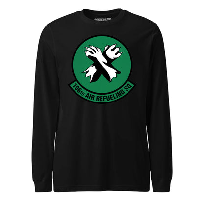 Mach2 Squadron Upload | 106TH AIR REFUELING SQUADRON | Long Sleeve | Black | MACH-LONG-SLEEVE-FRONT-BLACK.jpg