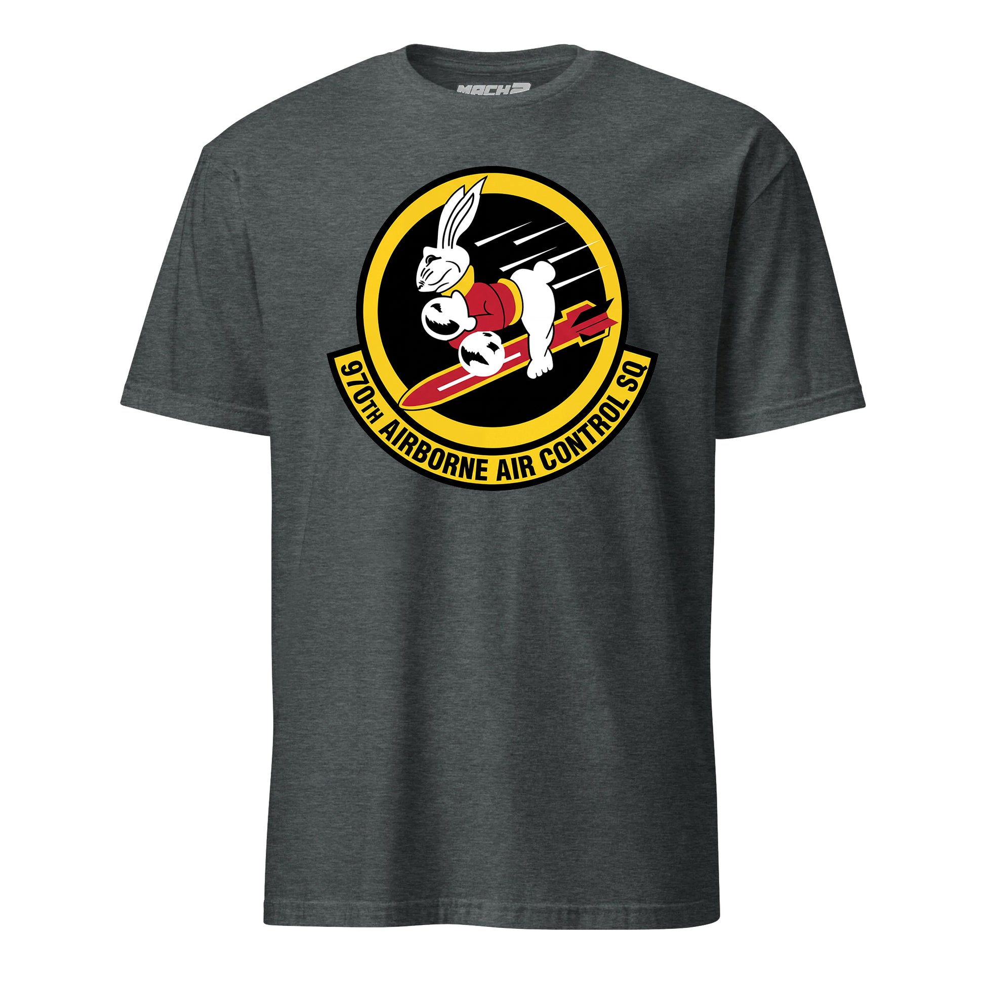 Mach2 Squadron Upload | 970TH AIRBORNE AIR CONTROL SQUADRON | T-Shirt | Charcoal Heather | MACH-SHORT-SLEEVE-FRONT-CHARCOAL.jpg