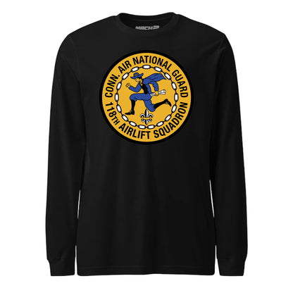 Mach2 Squadron Upload | 118TH AIRLIFT SQUADRON | Long Sleeve | Black | MACH-LONG-SLEEVE-FRONT-BLACK.jpg
