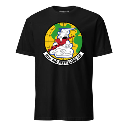 Mach2 Squadron Upload | 91ST AIR REFUELING SQUADRON | T-Shirt | Black | MACH-SHORT-SLEEVE-FRONT-BLACK.jpg