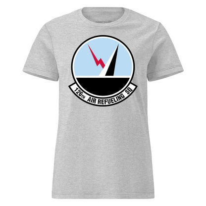 Mach2 Squadron Upload | 126TH AIR REFUELING SQUADRON | Womens | Heather Grey | MACH-WOMENS-FRONT-GREY.jpg