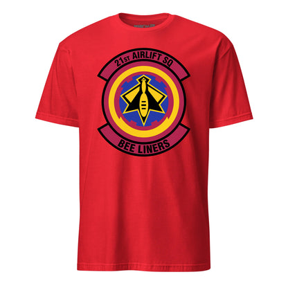 Mach2 Squadron Upload | 21ST AIRLIFT SQUADRON | T-Shirt | Red | MACH-SHORT-SLEEVE-FRONT-RED.jpg