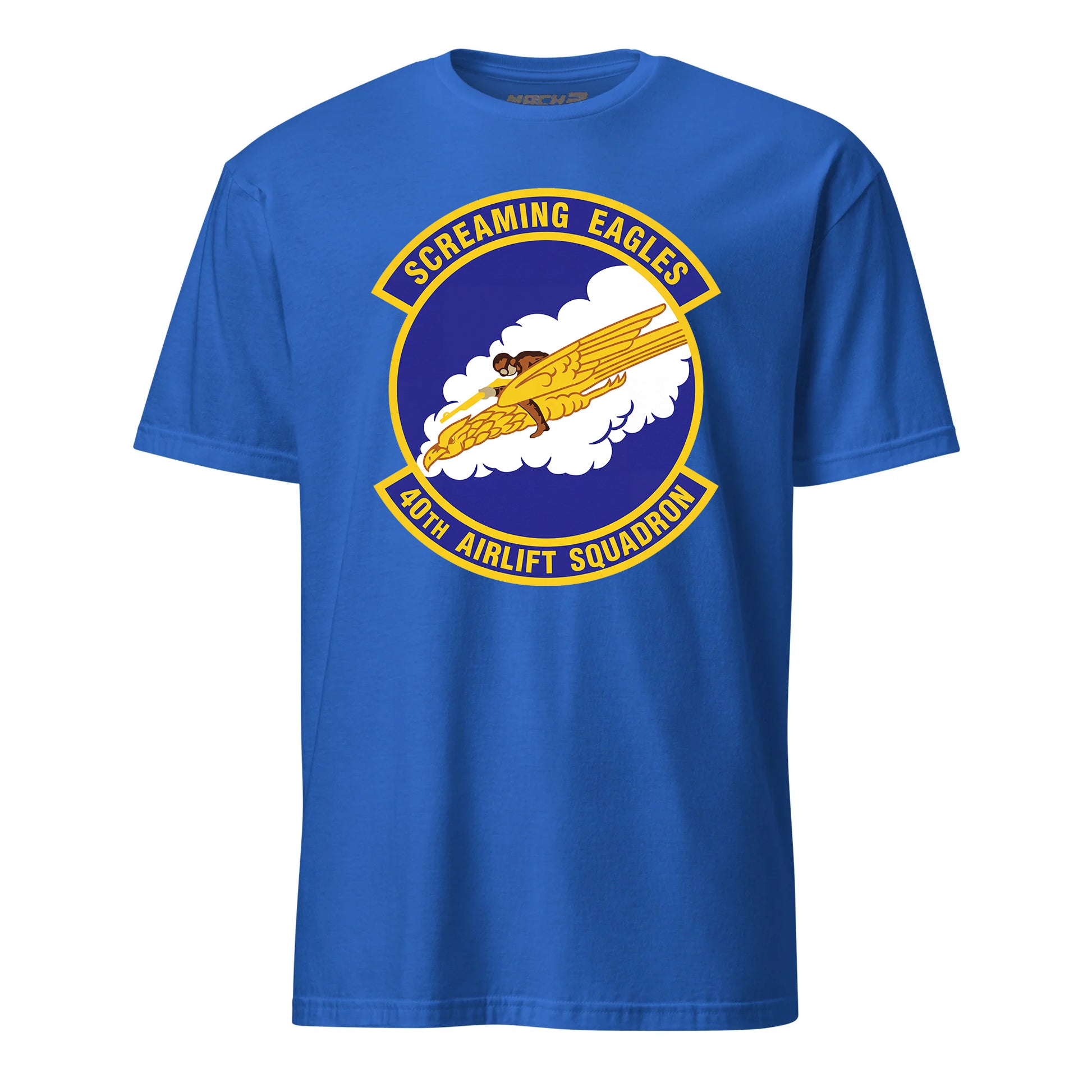 Mach2 Squadron Upload | 40TH AIRLIFT SQUADRON | T-Shirt | Royal | MACH-SHORT-SLEEVE-FRONT-ROYAL.jpg