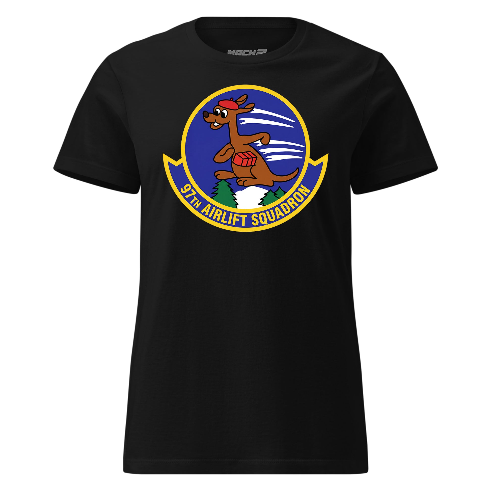Mach2 Squadron Upload | 97TH AIRLIFT SQUADRON | Womens | Black | MACH-WOMENS-FRONT-BLACK.jpg