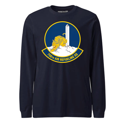 Mach2 Squadron Upload | 756TH AIR REFUELING SQUADRON | Long Sleeve | Navy | MACH-LONG-SLEEVE-FRONT-NAVY.jpg