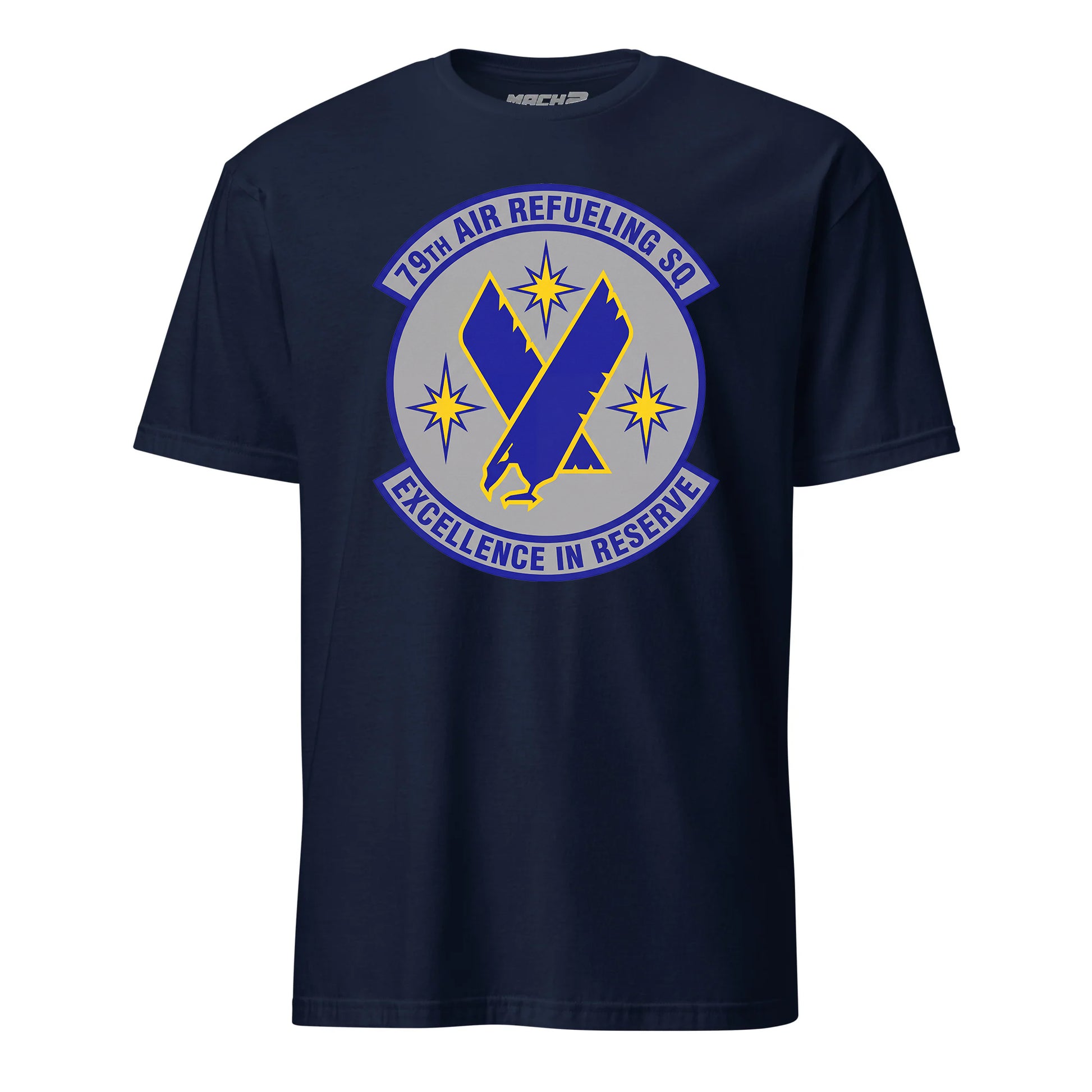 Mach2 Squadron Upload | 79TH AIR REFUELING SQUADRON | T-Shirt | Navy | MACH-SHORT-SLEEVE-FRONT-NAVY.jpg