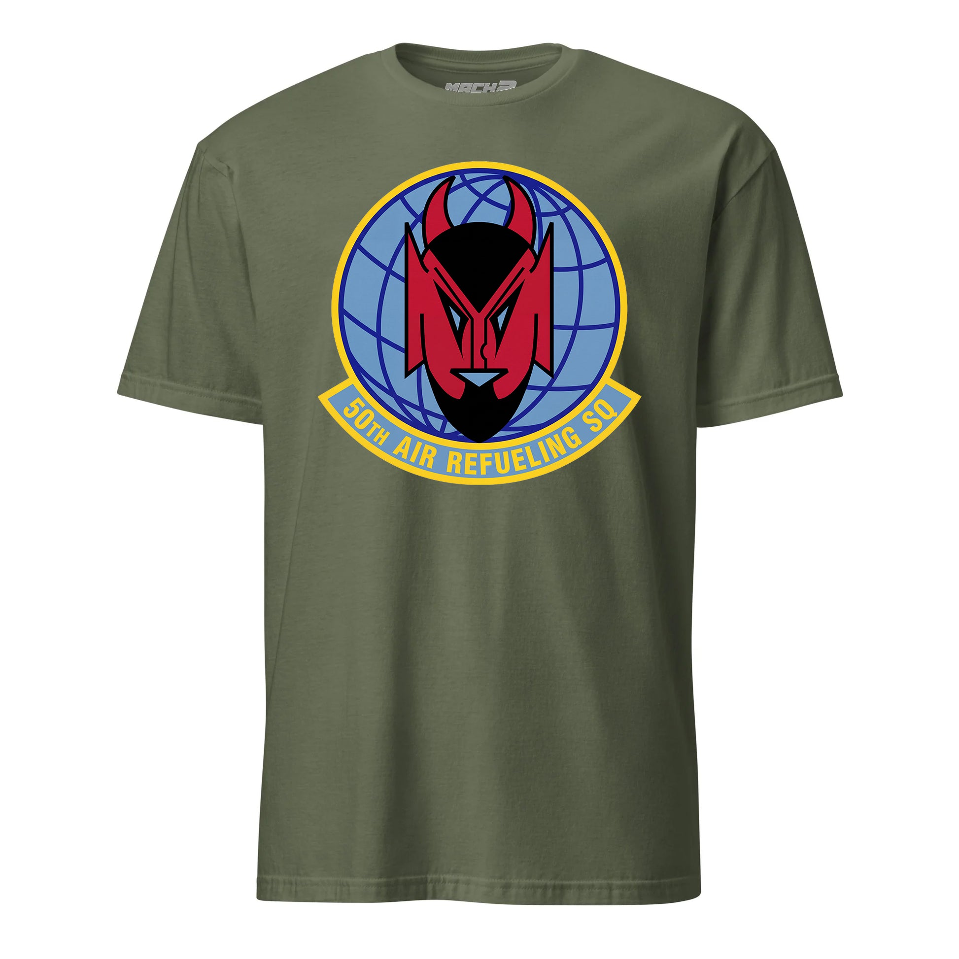 Mach2 Squadron Upload | 50TH AIR REFUELING SQUADRON | T-Shirt | OD Green | MACH-SHORT-SLEEVE-FRONT-OD.jpg