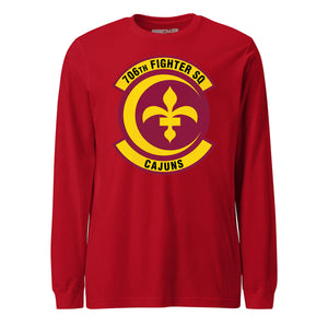 Mach2 Squadron Upload | 706TH AGGRESSOR SQUADRON | Long Sleeve | Red | MACH-LONG-SLEEVE-FRONT-RED.jpg