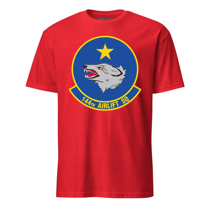 Mach2 Squadron Upload | 144TH AIRLIFT SQUADRON | T-Shirt | Red | MACH-SHORT-SLEEVE-FRONT-RED.jpg