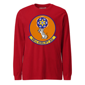 Mach2 Squadron Upload | 58TH AIRLIFT SQUADRON | Long Sleeve | Red | MACH-LONG-SLEEVE-FRONT-RED.jpg
