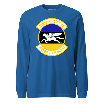 Mach2 Squadron Upload | 356TH AIRLIFT SQUADRON | Long Sleeve | Royal | MACH-LONG-SLEEVE-FRONT-ROYAL.jpg