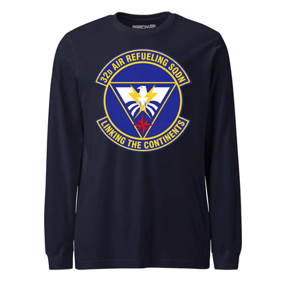 Mach2 Squadron Upload | 32ND AIR REFUELING SQUADRON | Long Sleeve | Navy | MACH-LONG-SLEEVE-FRONT-NAVY.jpg