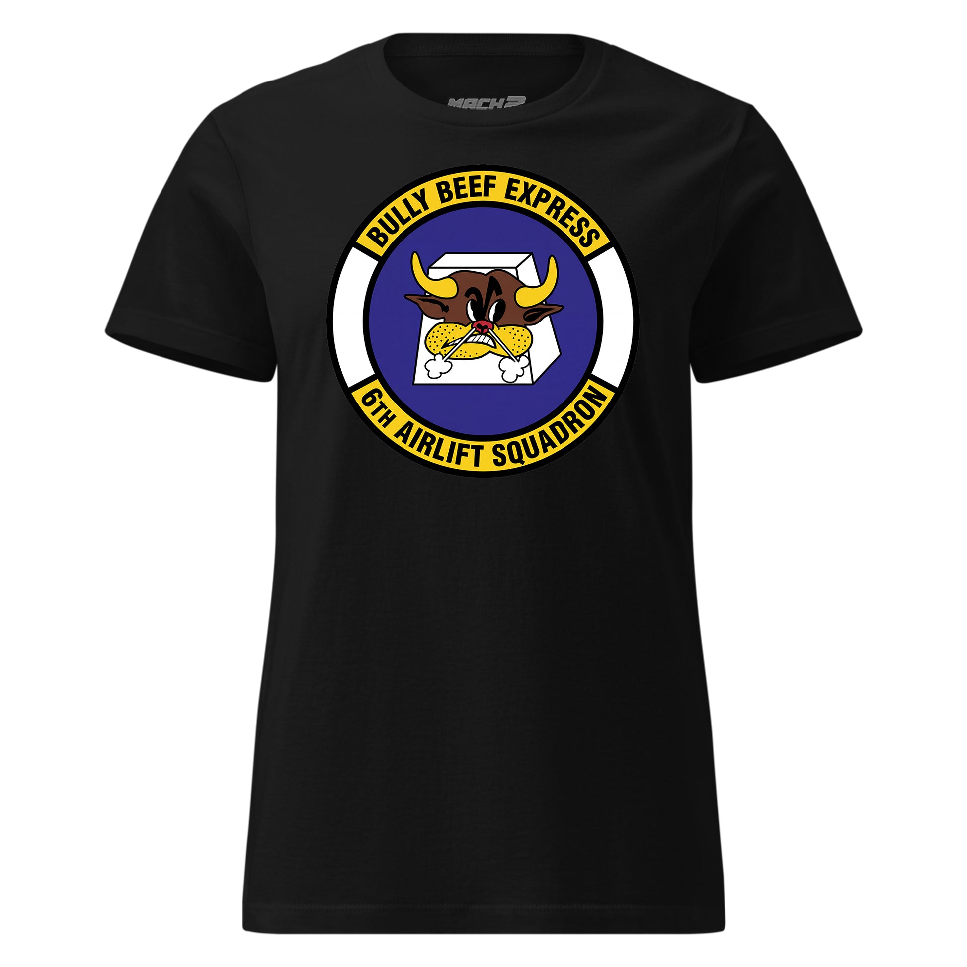 Mach2 Squadron Upload | 6TH AIRLIFT SQUADRON | Womens | Black | MACH-WOMENS-FRONT-BLACK.jpg