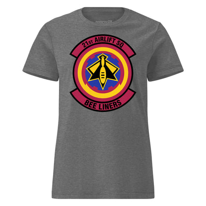 Mach2 Squadron Upload | 21ST AIRLIFT SQUADRON | Womens | Charcoal Heather | MACH-WOMENS-FRONT-CHARCOAL.jpg