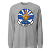 158th Airlift Squadron Long Sleeve T-Shirt - Heather Grey