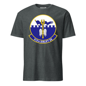 Mach2 Squadron Upload | 312TH AIRLIFT SQUADRON | T-Shirt | Charcoal Heather | MACH-SHORT-SLEEVE-FRONT-CHARCOAL.jpg