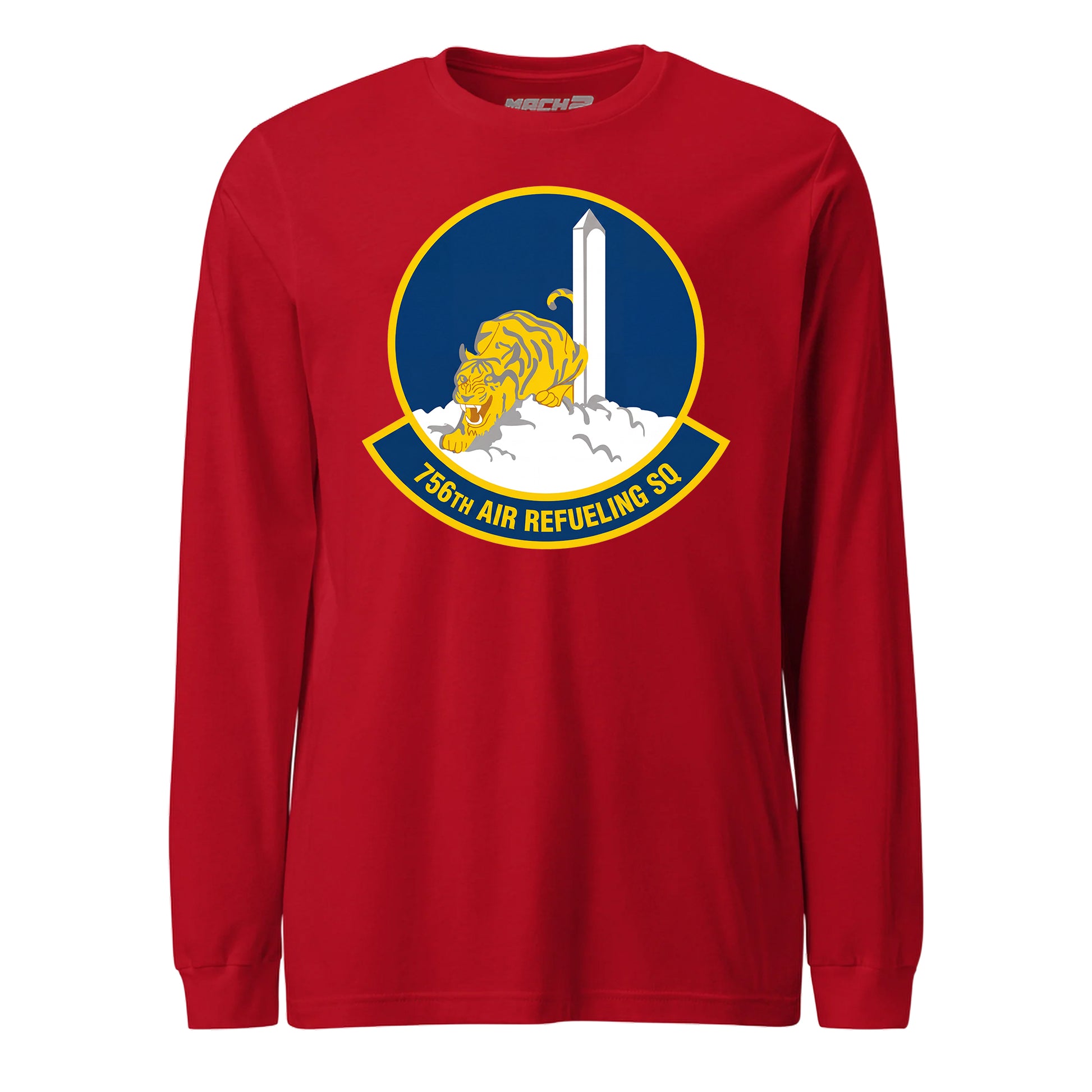 Mach2 Squadron Upload | 756TH AIR REFUELING SQUADRON | Long Sleeve | Red | MACH-LONG-SLEEVE-FRONT-RED.jpg