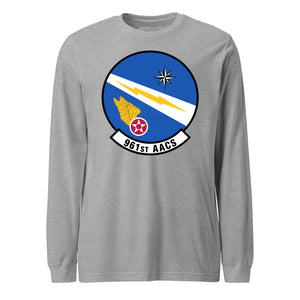 Mach2 Squadron Upload | 961ST AIRBORNE AIR CONTROL SQUADRON | Long Sleeve | Heather Grey | MACH-LONG-SLEEVE-FRONT-GREY.jpg