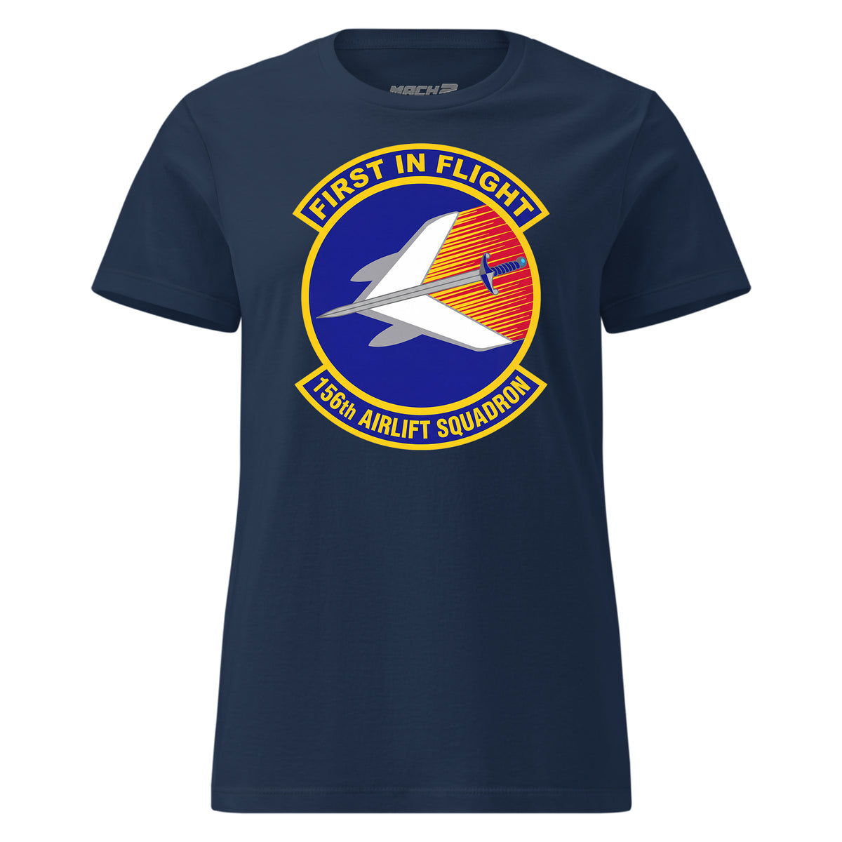 Mach2 Squadron Upload | 156TH AIRLIFT SQUADRON | Womens | Navy | MACH-WOMENS-FRONT-NAVY.jpg