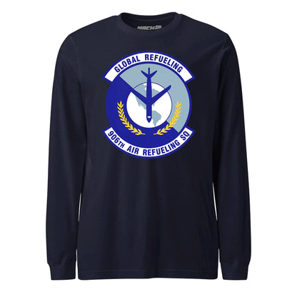 Mach2 Squadron Upload | 906TH AIR REFUELING SQUADRON | Long Sleeve | Navy | MACH-LONG-SLEEVE-FRONT-NAVY.jpg