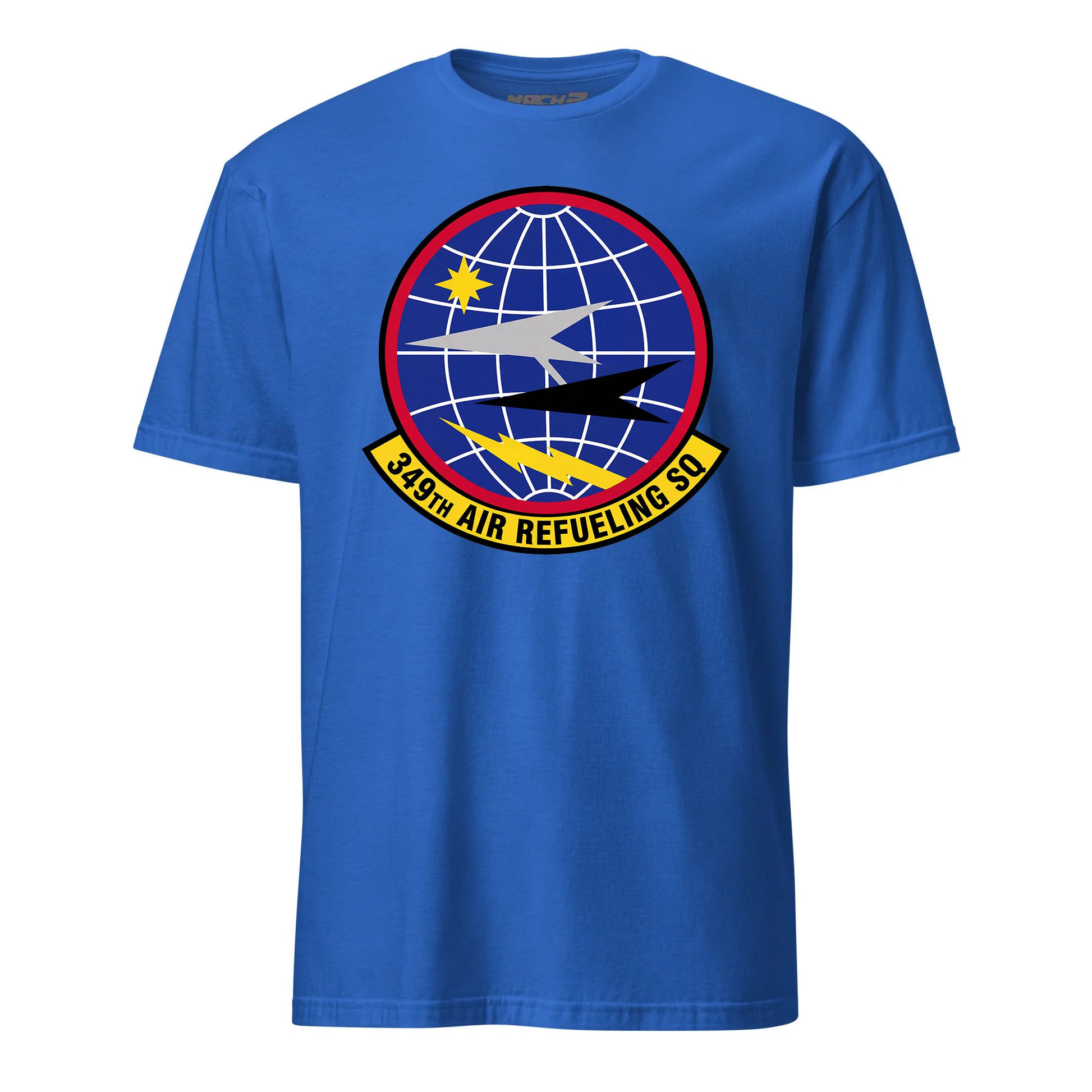 Mach2 Squadron Upload | 349TH AIR REFUELING SQUADRON | T-Shirt | Royal | MACH-SHORT-SLEEVE-FRONT-ROYAL.jpg