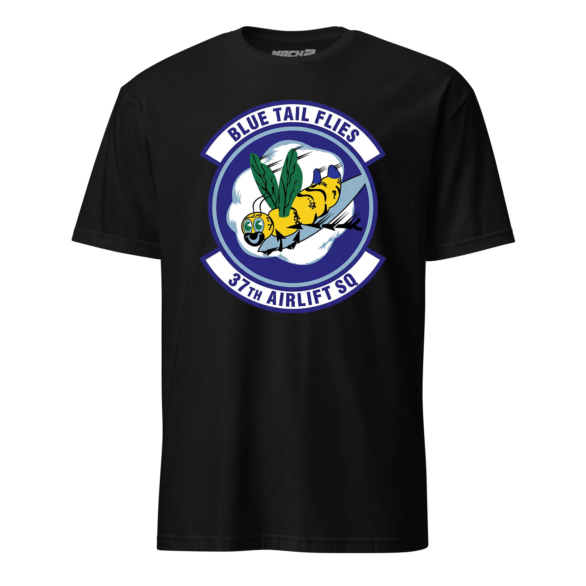 Mach2 Squadron Upload | 37TH AIRLIFT SQUADRON | T-Shirt | Black | MACH-SHORT-SLEEVE-FRONT-BLACK.jpg