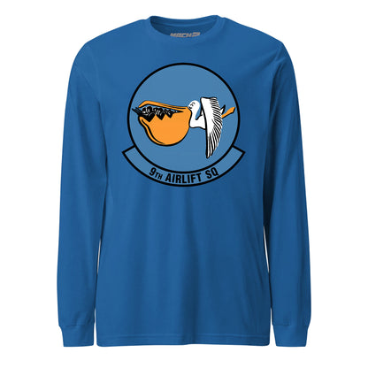 Mach2 Squadron Upload | 9TH AIRLIFT SQUADRON | Long Sleeve | Royal | MACH-LONG-SLEEVE-FRONT-ROYAL.jpg