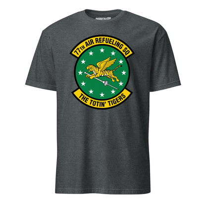 Mach2 Squadron Upload | 77TH AIR REFUELING SQUADRON | T-Shirt | Charcoal Heather | MACH-SHORT-SLEEVE-FRONT-CHARCOAL.jpg
