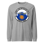 Mach2 Squadron Upload | 909TH AIR REFUELING SQUADRON | Long Sleeve | Heather Grey | MACH-LONG-SLEEVE-FRONT-GREY.jpg