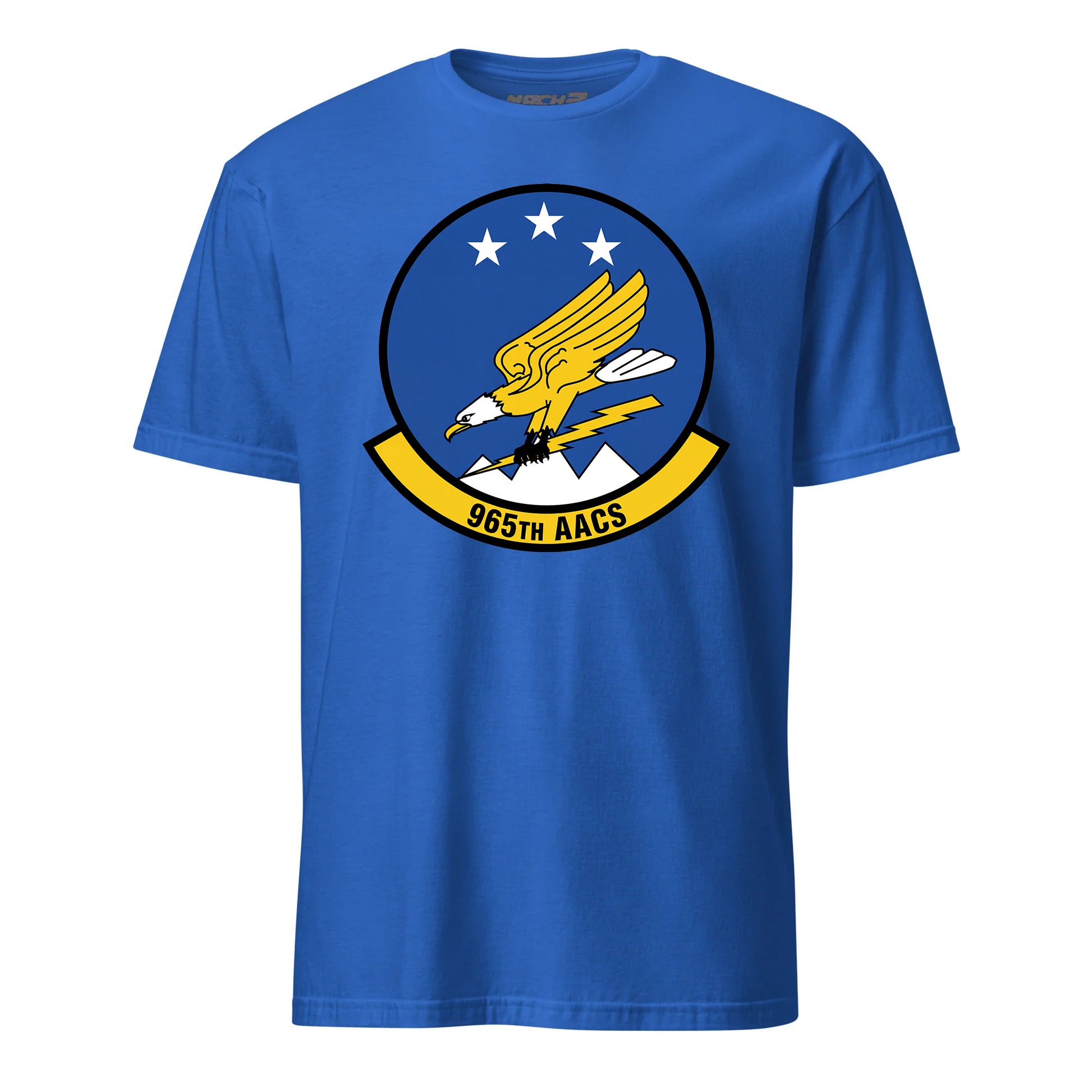 Mach2 Squadron Upload | 965TH AIRBORNE AIR CONTROL SQUADRON | T-Shirt | Royal | MACH-SHORT-SLEEVE-FRONT-ROYAL.jpg