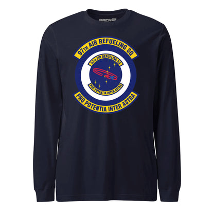 Mach2 Squadron Upload | 97TH AIR REFUELING SQUADRON | Long Sleeve | Navy | MACH-LONG-SLEEVE-FRONT-NAVY.jpg