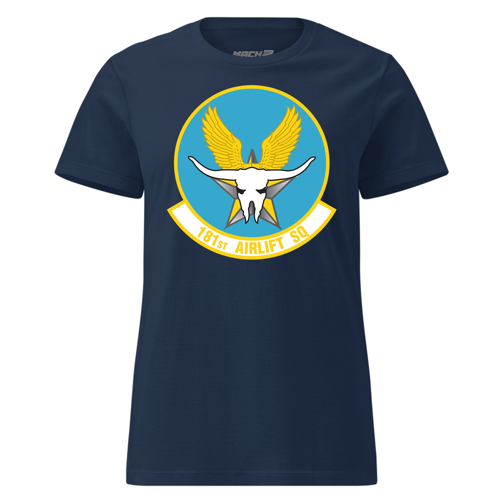 Mach2 Squadron Upload | 181ST AIRLIFT SQUADRON | Womens | Navy | MACH-WOMENS-FRONT-NAVY.jpg