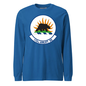Mach2 Squadron Upload | 115TH AIRLIFT SQUADRON | Long Sleeve | Royal | MACH-LONG-SLEEVE-FRONT-ROYAL.jpg