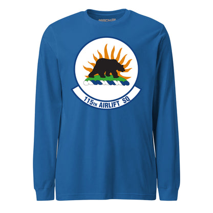 Mach2 Squadron Upload | 115TH AIRLIFT SQUADRON | Long Sleeve | Royal | MACH-LONG-SLEEVE-FRONT-ROYAL.jpg