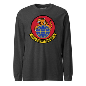 Mach2 Squadron Upload | 535TH AIRLIFT SQUADRON | Long Sleeve | Charcoal Heather | MACH-LONG-SLEEVE-FRONT-CHARCOAL.jpg