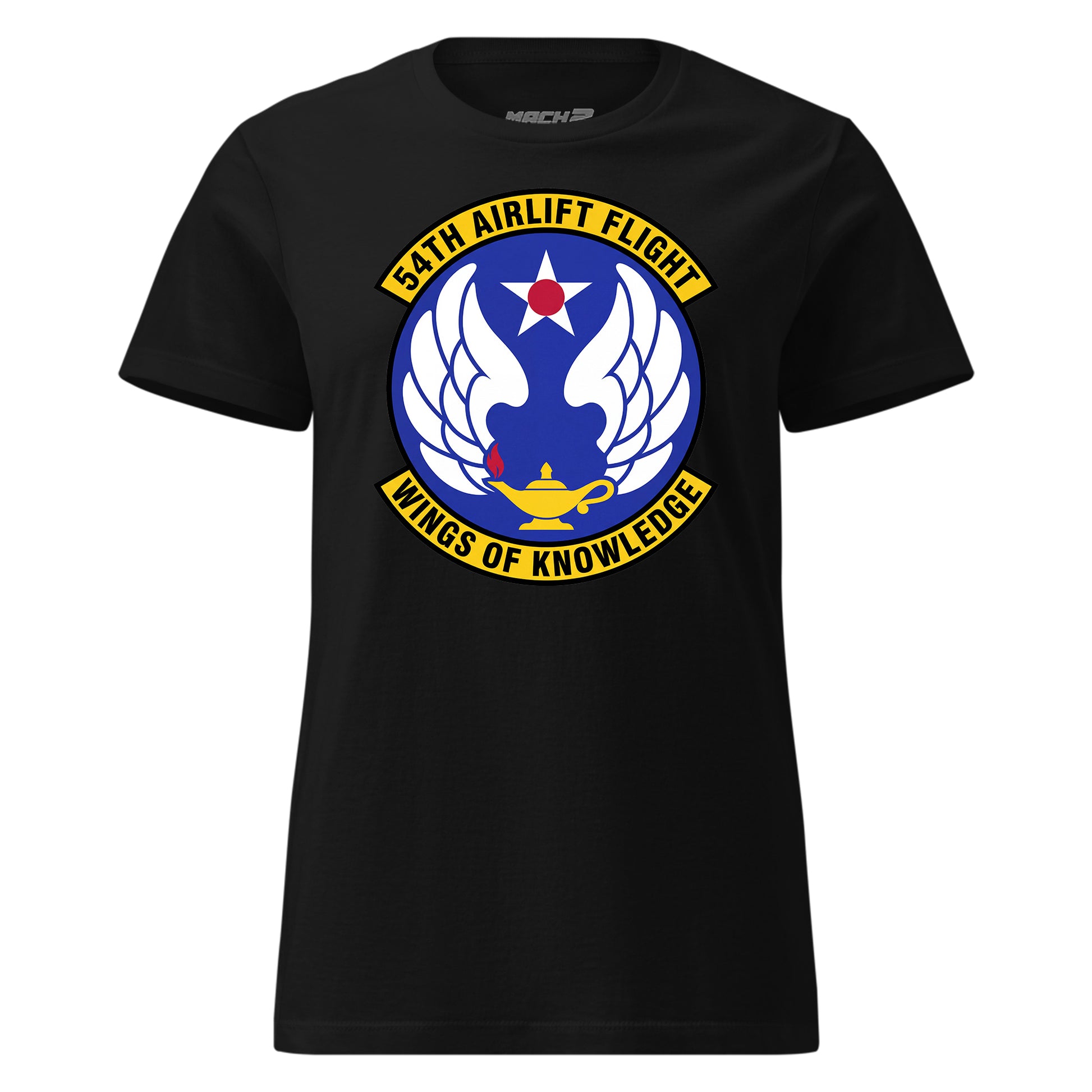 Mach2 Squadron Upload | 54TH AIRLIFT SQUADRON | Womens | Black | MACH-WOMENS-FRONT-BLACK.jpg