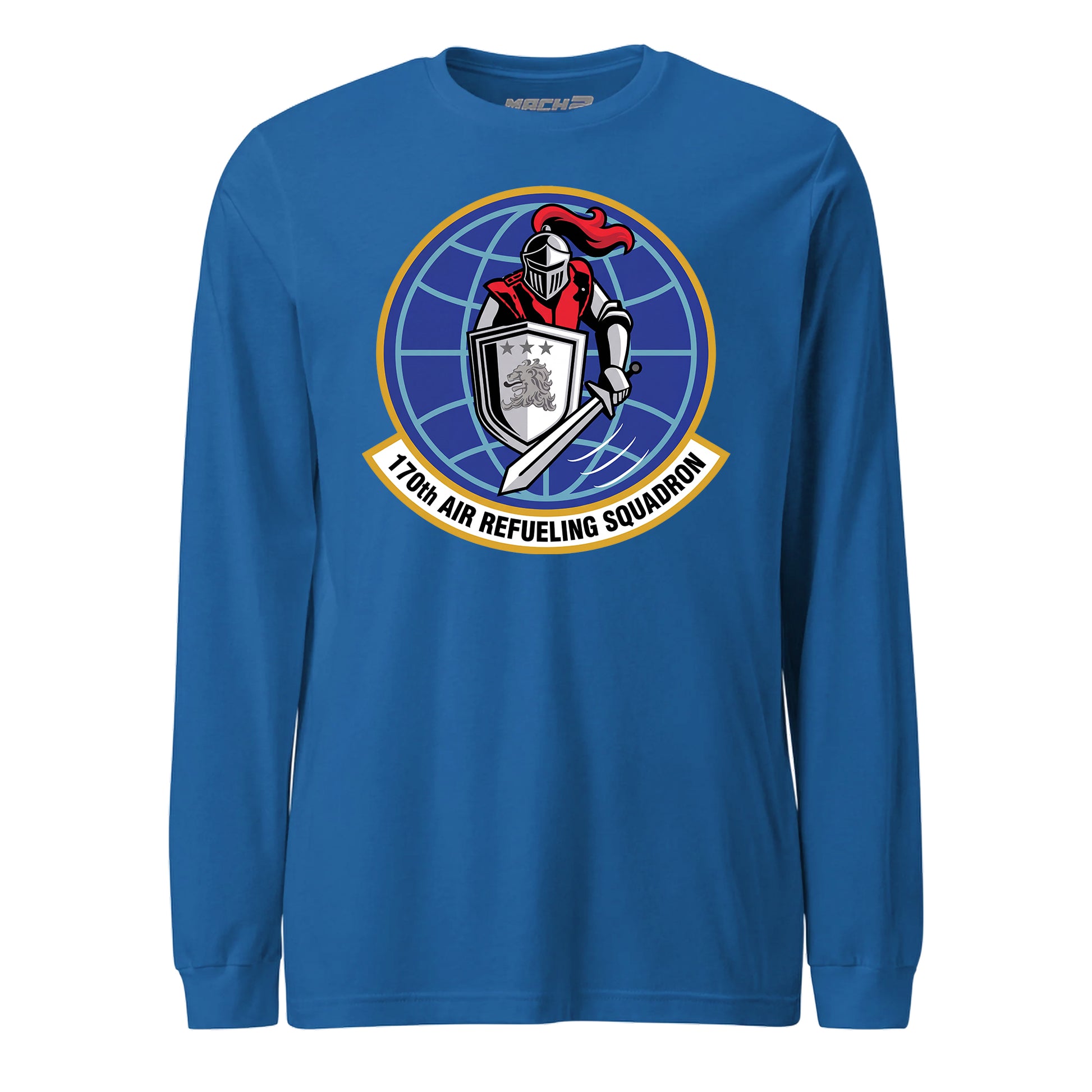 Mach2 Squadron Upload | 170TH AIR REFUELING SQUADRON | Long Sleeve | Royal | MACH-LONG-SLEEVE-FRONT-ROYAL.jpg