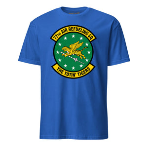 Mach2 Squadron Upload | 77TH AIR REFUELING SQUADRON | T-Shirt | Royal | MACH-SHORT-SLEEVE-FRONT-ROYAL.jpg