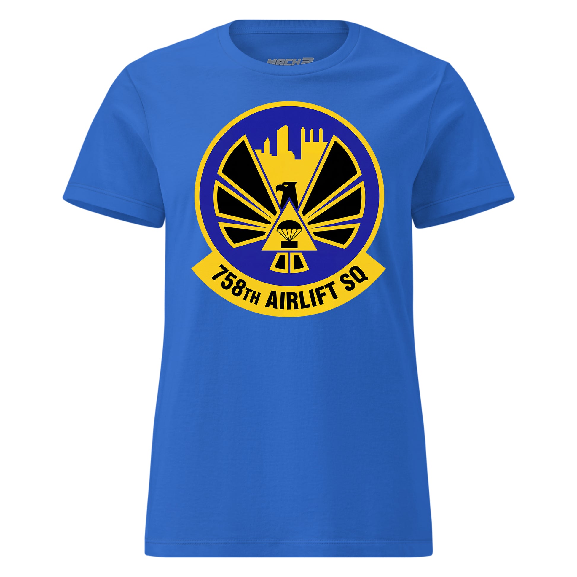 Mach2 Squadron Upload | 758TH AIRLIFT SQUADRON | Womens | Royal | MACH-WOMENS-FRONT-ROYAL.jpg