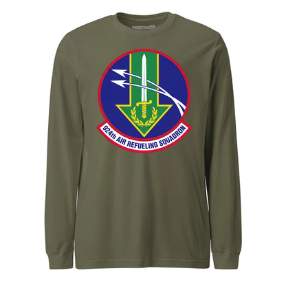 Mach2 Squadron Upload | 924TH AIR REFUELING SQUADRON | Long Sleeve | OD Green | MACH-LONG-SLEEVE-FRONT-OD.jpg