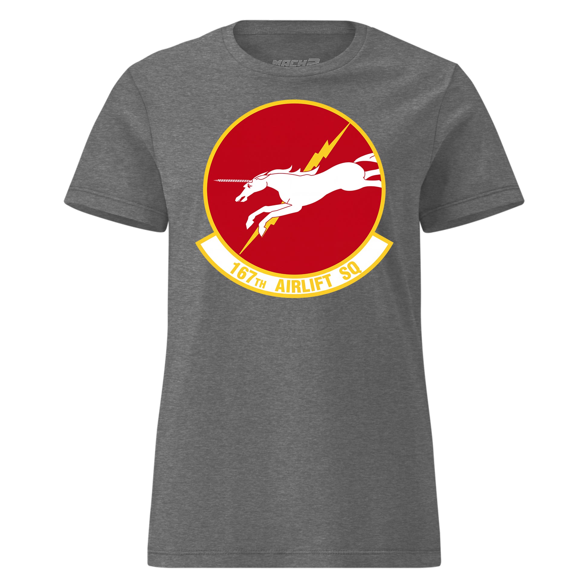 Mach2 Squadron Upload | 167TH AIRLIFT SQUADRON | Womens | Charcoal Heather | MACH-WOMENS-FRONT-CHARCOAL.jpg