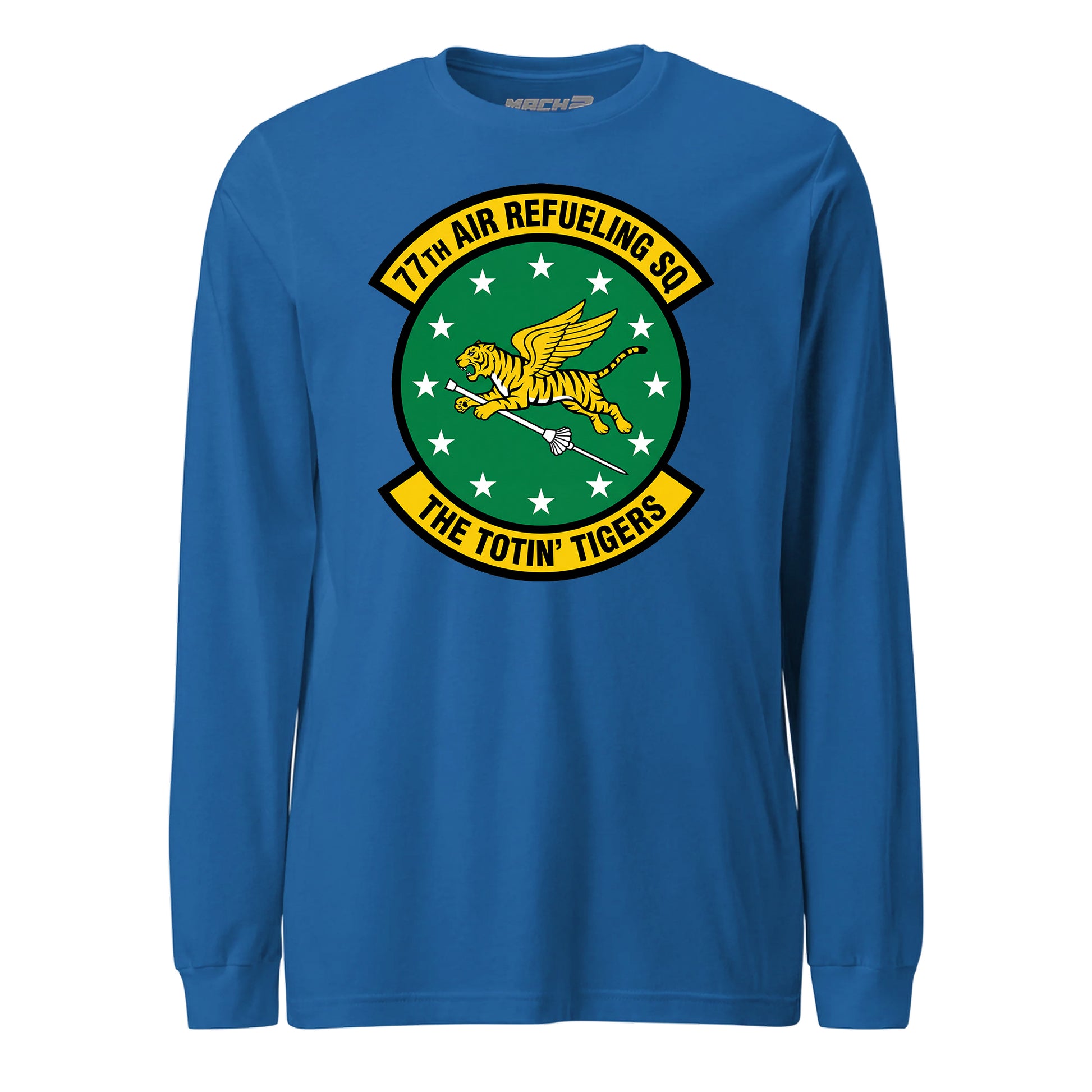 Mach2 Squadron Upload | 77TH AIR REFUELING SQUADRON | Long Sleeve | Royal | MACH-LONG-SLEEVE-FRONT-ROYAL.jpg