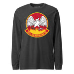 Mach2 Squadron Upload | 64TH AIR REFUELING SQUADRON | Long Sleeve | Charcoal Heather | MACH-LONG-SLEEVE-FRONT-CHARCOAL.jpg