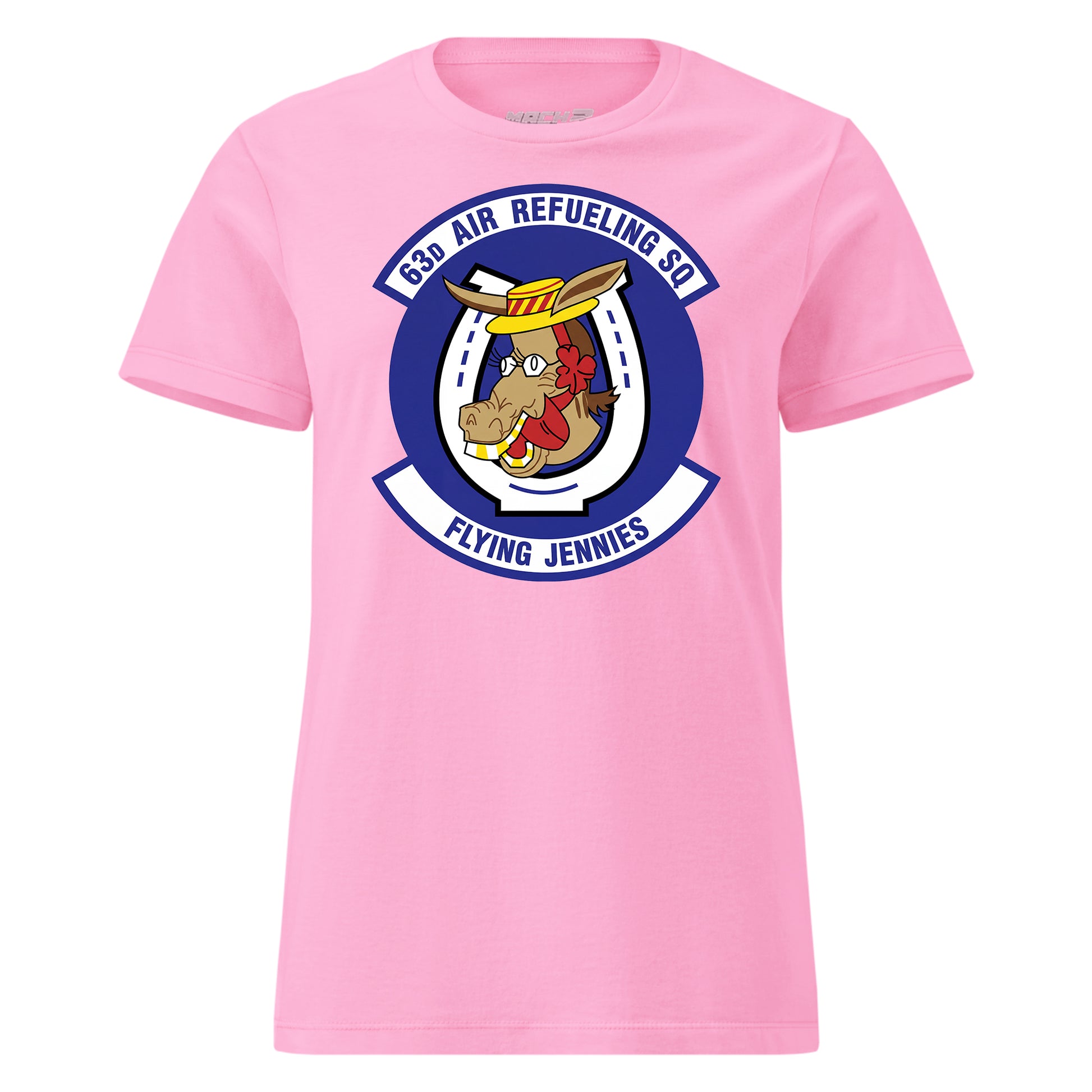 Mach2 Squadron Upload | 63RD AIR REFUELING SQUADRON | Womens | Pink | MACH-WOMENS-FRONT-PINK.jpg