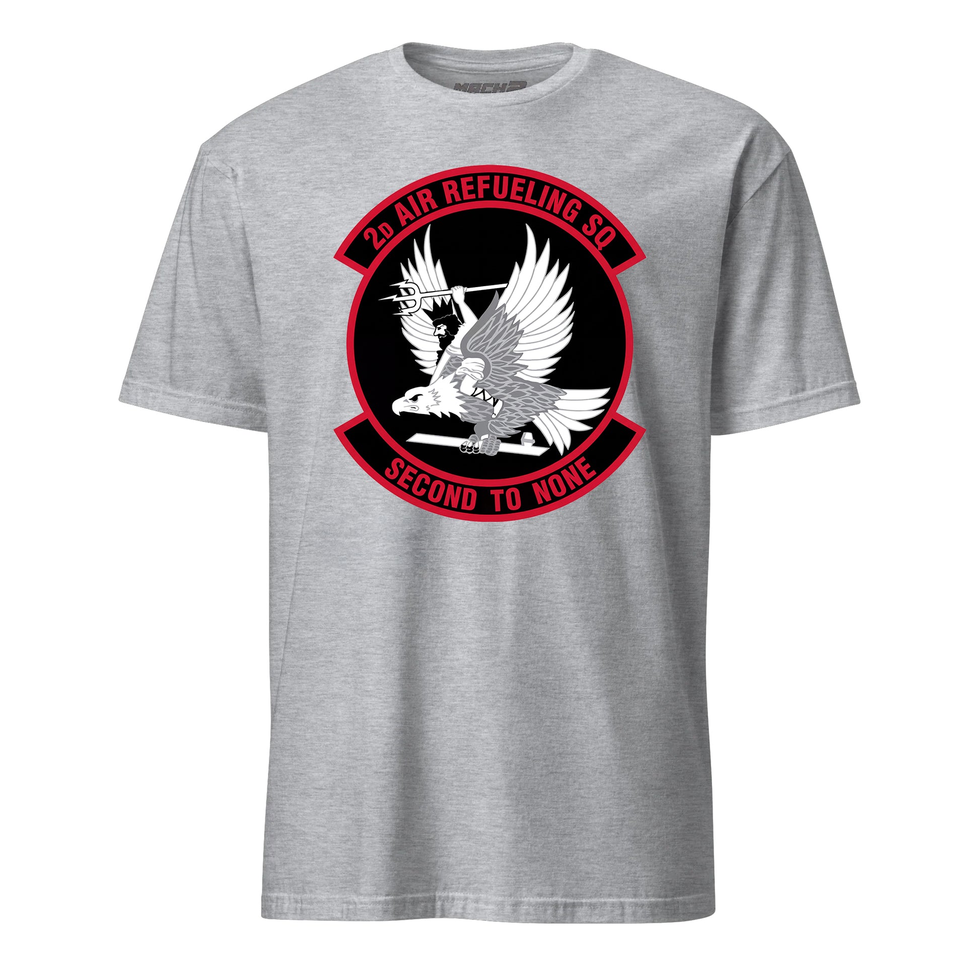 Mach2 Squadron Upload | 2ND AIR REFUELING SQUADRON | T-Shirt | Heather Grey | MACH-SHORT-SLEEVE-FRONT-GREY.jpg