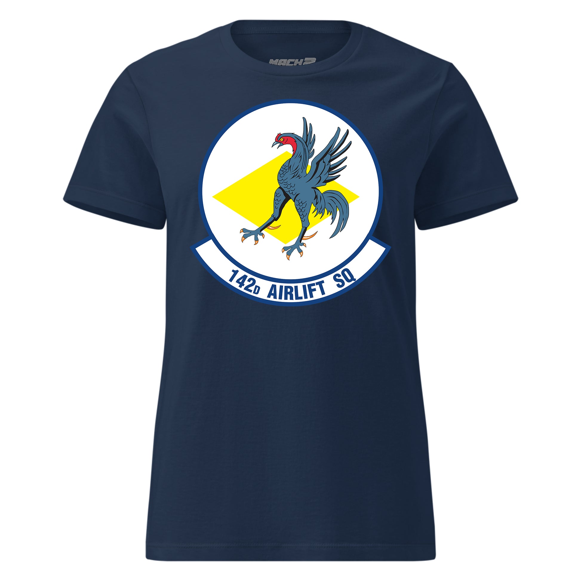 Mach2 Squadron Upload | 142ND AIRLIFT SQUADRON | Womens | Navy | MACH-WOMENS-FRONT-NAVY.jpg