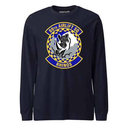 Mach2 Squadron Upload | 89TH AIRLIFT SQUADRON | Long Sleeve | Navy | MACH-LONG-SLEEVE-FRONT-NAVY.jpg