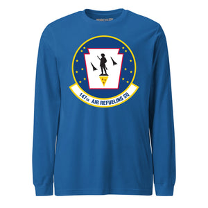 Mach2 Squadron Upload | 147TH AIR REFUELING SQUADRON | Long Sleeve | Royal | MACH-LONG-SLEEVE-FRONT-ROYAL.jpg