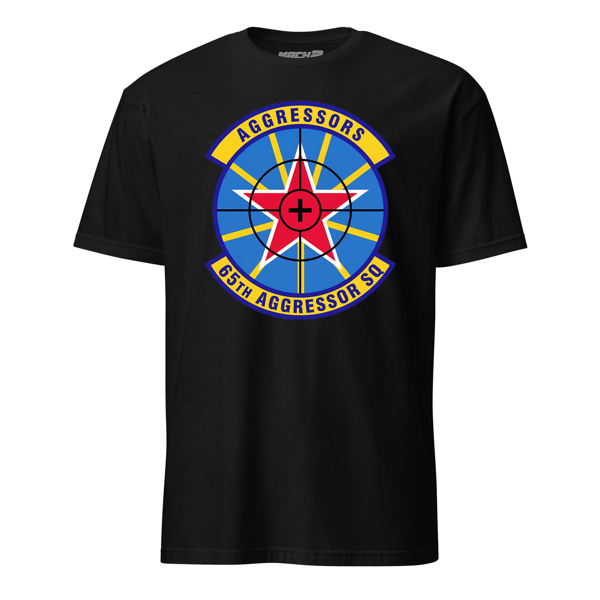 65th Aggressor Squadron short sleeve T-shirt in Black